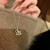 Year of the Horse Luxury Necklace: Gold-Plated Nickel Silver, Niche Design for Women