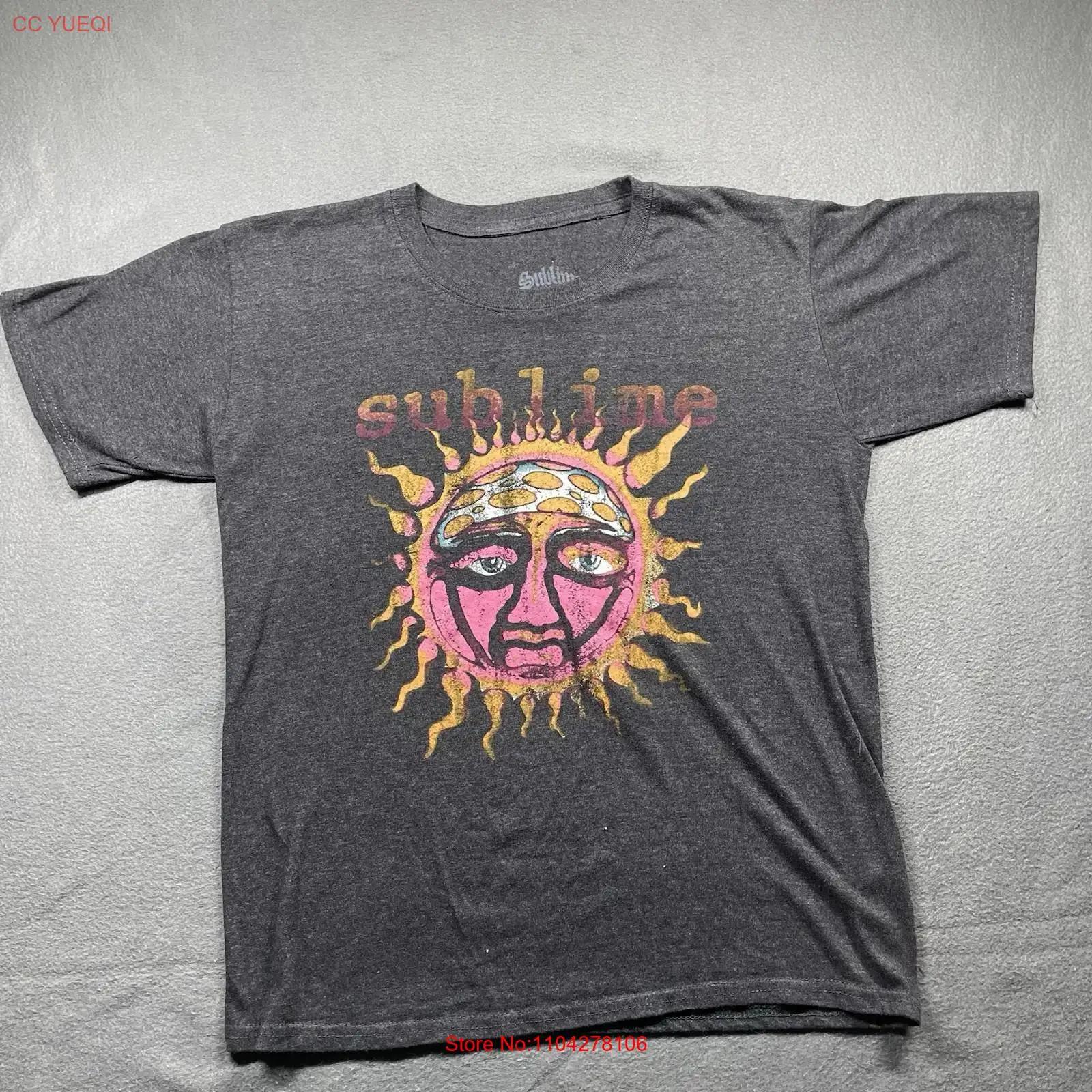

Sublime Sun Face Band T Shirt Charcoal Gray Size S Vintage Style Distressed vintage Washed Comfortable Top For Everyday Wear 5XL різнокольоровий