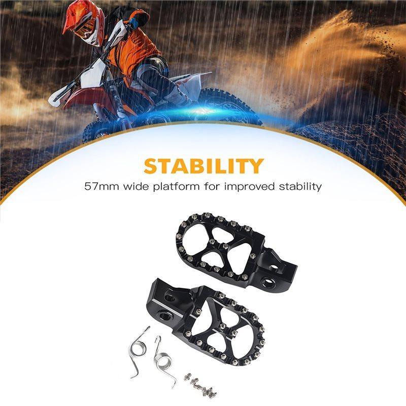 For EXC EXCF SX SXF XC XCF 125 150 250 300 350 450 500 2017-   CNC Foot Pegs Footpegs Pedals For Motorcycles