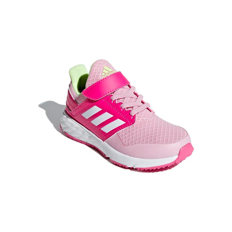 New Adidas Fortafaito El K Slip Resistant Low Top Kids' Running Shoes Pink White Kids' F36104