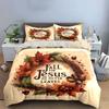 Autumn-Themed Christian Decorative Set Kid'S And Adults' Bedroom Decor, Exquisite Three-Piece Bedding Set Gift