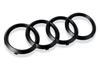 4 Ring ABS Car Hood Front Bonnet Grill Rear Trunk Emblem For 178a Logo Badge Sticker Decal For A3 A4 A5 A6 A7 Q2 Q3 Q5 Q8 TTa178