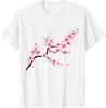 Magnifique T-shirt Rose Fleur de Cerisier Japonais Sakura