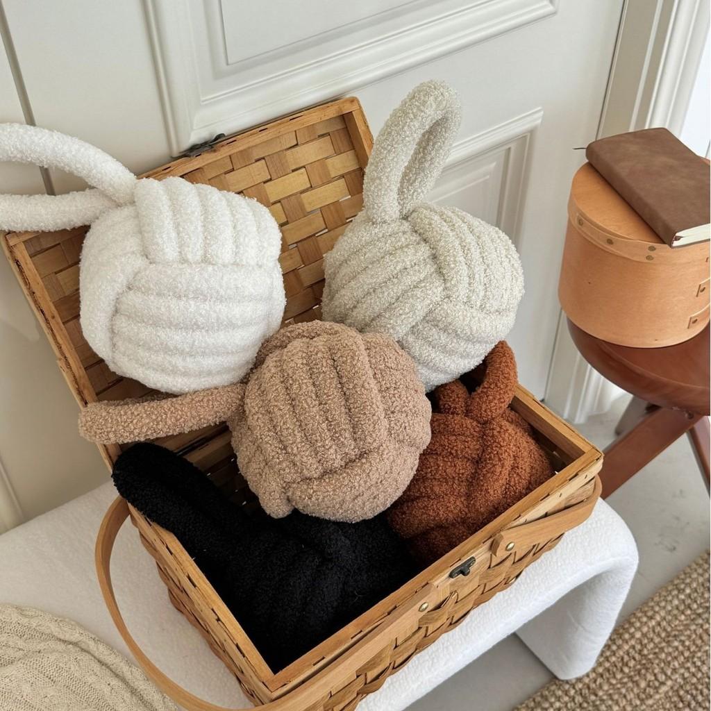 Lamb Wool Door Stopper Cushion With Nonslip Design For Home Safety And Noise Reduction