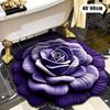 New Flower Carpet Special-Shaped Soft Peony Floor Mat Durable 40X40Cm Non-Slip Absorbent Bathroom Floor Mat