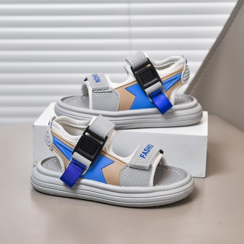 New Summer Children's Sandals for Young Kids, Sports and Casual Beach Shoes for Boys and Girls, Soft Sole Non-Slip Sandals