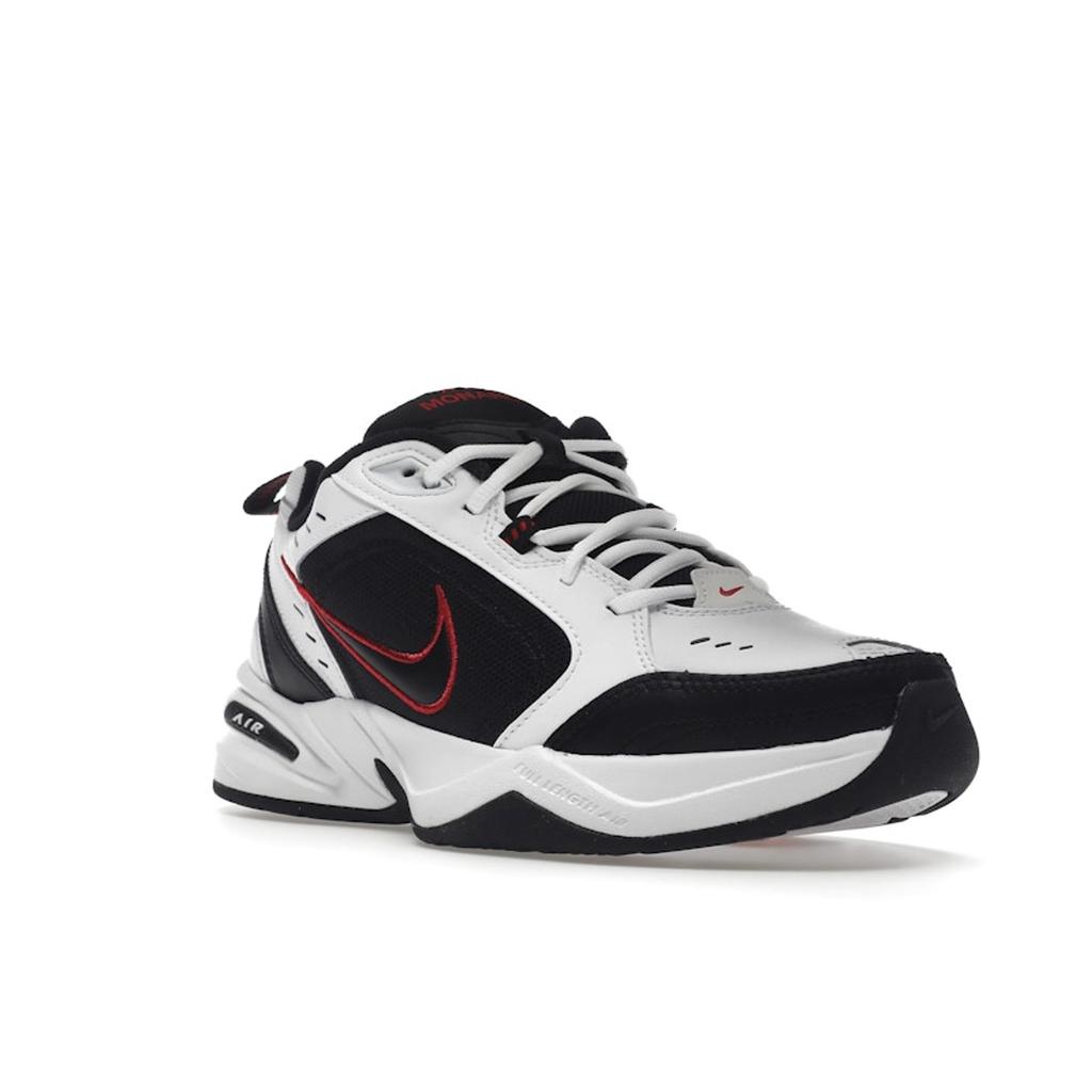 Nike Air Monarch IV White Black Red Unisex Sneakers Varsity-Red 415445-101