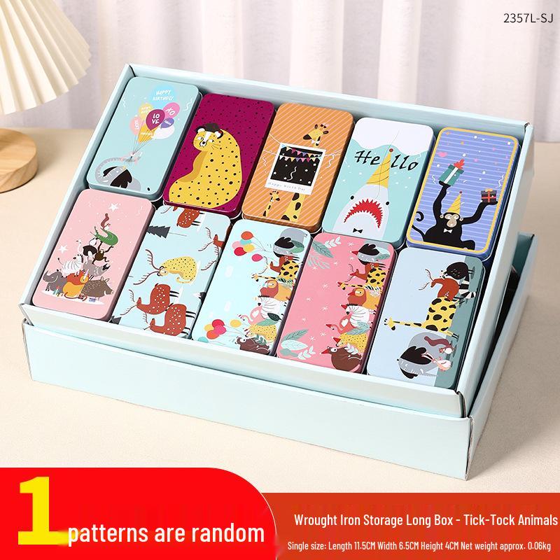 Mini Cute Cookie Candy Storage Tin with Lid for Hairpins, Earrings, or Small Items