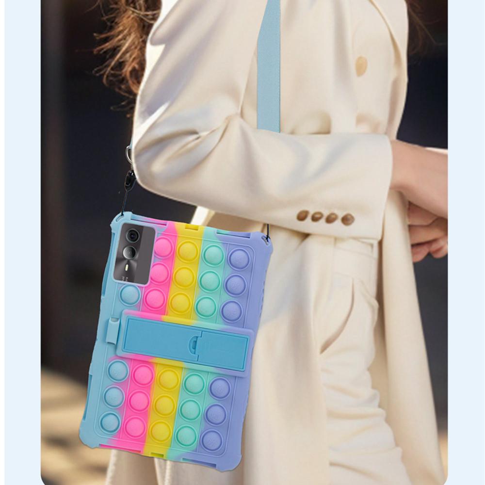 Weiche Bubble Stand Hülle für Blackview Tab 90 Wifi 2025 Schultergurt Schutz Kinder Tablet Hülle