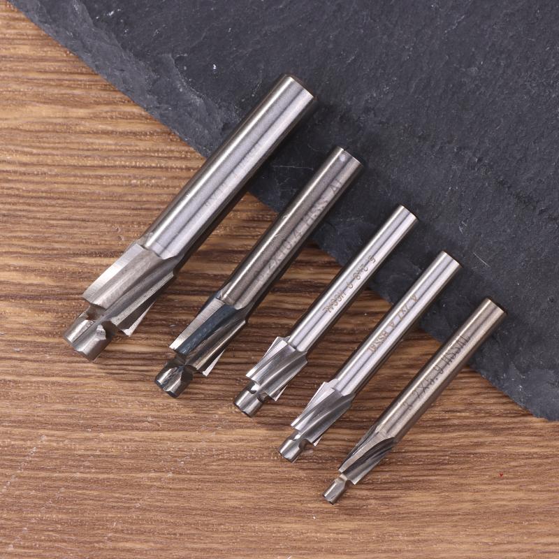 Hss Counterbore End Mill M3-M8 Slotting Tools Countersink Milling Cutter Countersunk Drill Flat Counterbore Drill Bit