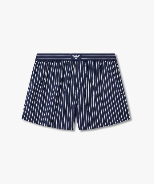 

[Emporio Armani Underwear] Трусы с смелой полоской и нашивкой-орлом 0816112087 [Доставка из Кореи] 100% Оригинал Navy - S