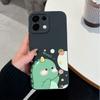 For Oppo Realme 7 10 8 9 5 6 Pro Plus K13 A5 A5X Phone Covers Cute Dinosaur Patterns Liquid Silicone Anti Drop Premium Protection Cases For Oppo Shell