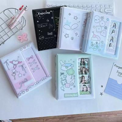 Four-Leaf Clover Series Polaroid Card Holder with Four-Grids for Large and Small Card Storage