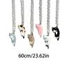 Chic Cat Pendant Clavicle Chain Ornament Vintage Necklace for Daily Wear Parties