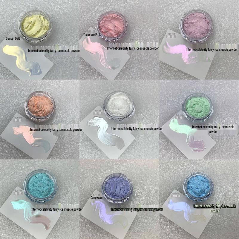 Macaron Fairy Aurora Powder: Translucent Moonlight Magic Mirror Ornaments - 2025 Nail Salon Exclusive Hot Style
