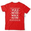 Christmas Football Ugly Tshirt Unisex and Kids Funny Yule Never Walk Alone Xmas