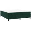Cadre de lit avec matelas - Maison Exclusive - Vert foncé - 200x200cm - Velours doux