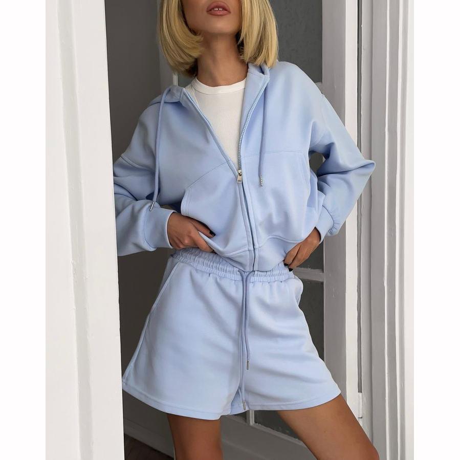 Spring Women's Summer Shorts Oversize Pink Shorts Set Two Piece Casual Tracksuit Shorts Women