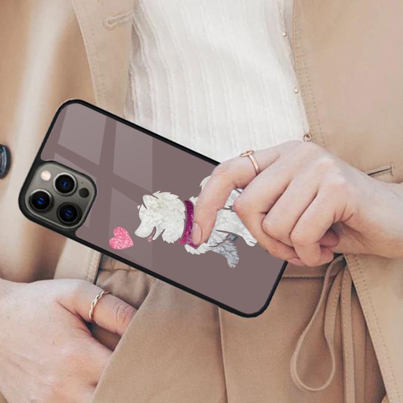 Cartoon Samoyed Dog Magnetic Phone Case For APPLE iPhone 17 Air 16 14 13 12 Pro Max 15 Plus Wireless Charge With MagSafe Cover