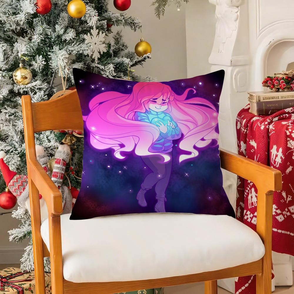 CCeleste Game Funny Pillow Case Silky Short Plush With Invisible Zipper Dustproof Sofa Cushion Cover For Home Decor