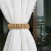 Hand-Woven Hemp Rope Curtain Tether,Hemp Rope Bracket  - Decorative Storage Bracket for Bedroom Home Decoration Accessories