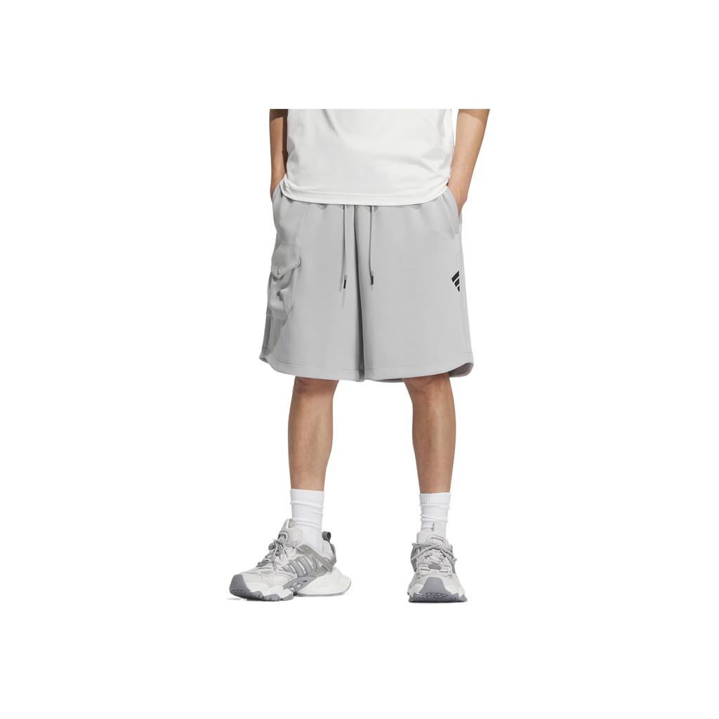 adidas Future Style Woven Joggers Classic Fashion Simple Comfortable Workwear Casual Shorts Unisex Shorts Light-Gray KB3652