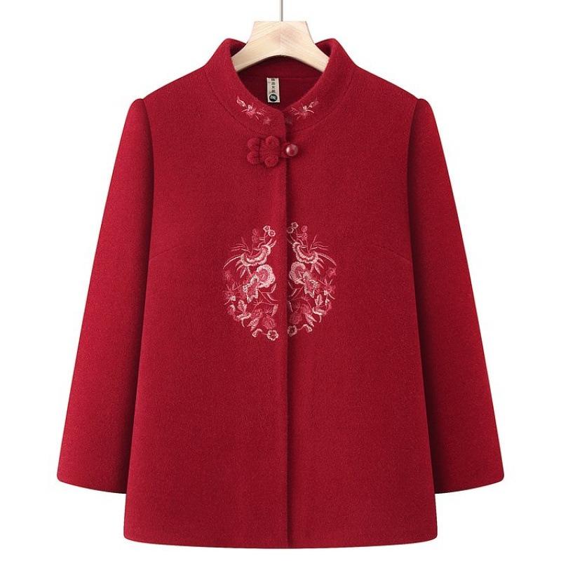 Happy wife woolen coat new winter plush top old mink