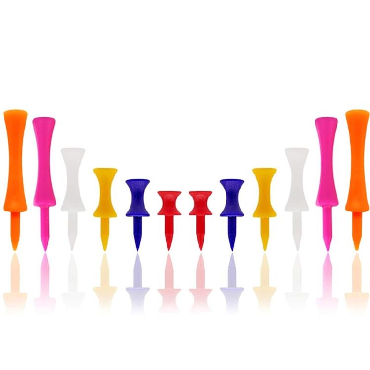 Golf-Tees, 6-Colors Each of 50pcs, Assorted Size 70mm/57mm/51mm/45mm/38mm/32mm