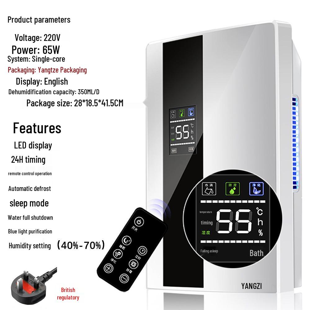 Dezumidificator Silențios de Mare Putere și Eficiență Energetică pentru Casă și Subsol