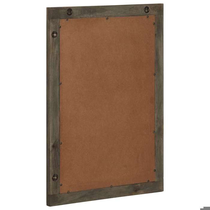 VidaXL Miroir de salle de bain gris 50x3x70 cm bois de manguier massif, miroir, miroir de courtoisie, miroir de bain, miroir 4017715