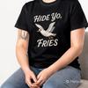Hide Yo Fries Seagull T-Shirt, Funny Food Lover Tee, Sarcastic Seagull Shirt, Cute Bird Lover Gift, Summer Beach Vibes Tshirt, Trendy Tee