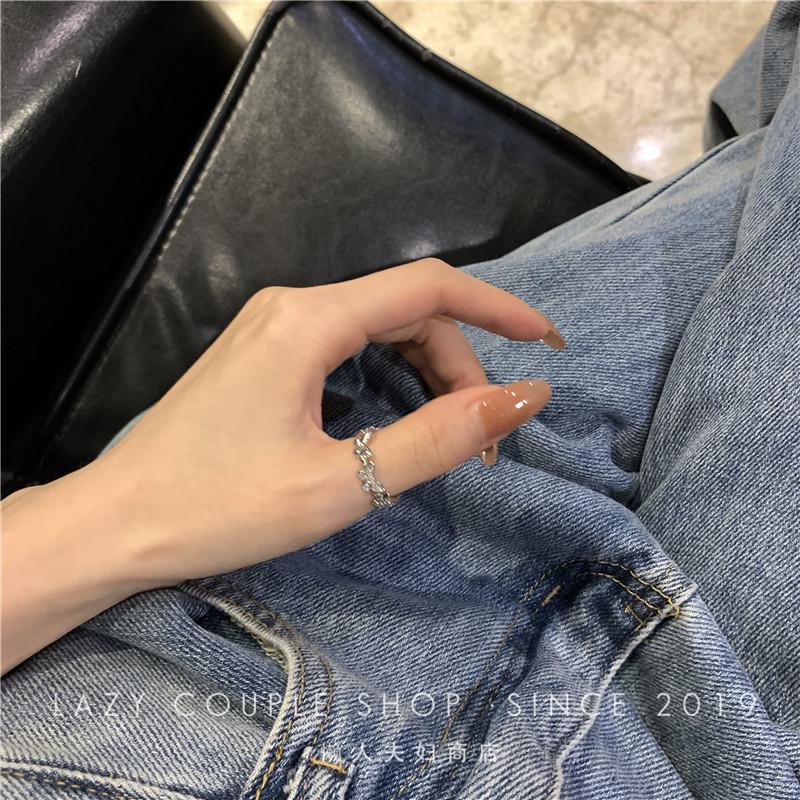 Nastavitelný motýlkový otevřený kroužek v korejském stylu - Minimalistický, jedinečný design