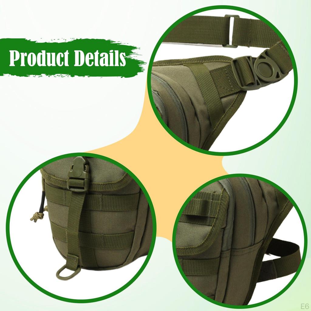 Bag Hip Pouch Decor, Multifunctional Waist Motorcycle Pack for Running, Riding, Cycling
