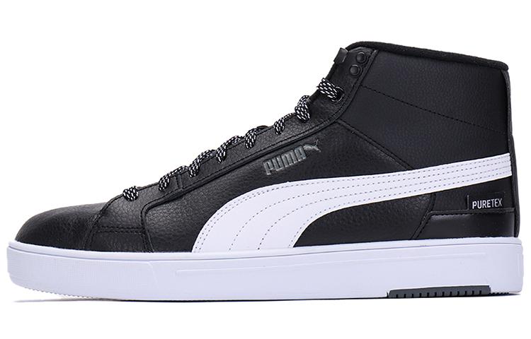 PUMA Serve Pro Mid PURE TEX Black White 382096-04 38.5