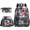 Cr7 Youth Fashion Children'S Student Schoolbag 3-Piece Set