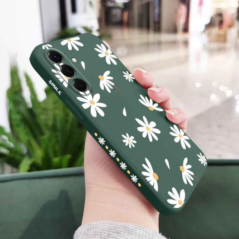 Plain Daisies Phone Case For Samsung Galaxy A37 A57 Liquid Silicone Cover