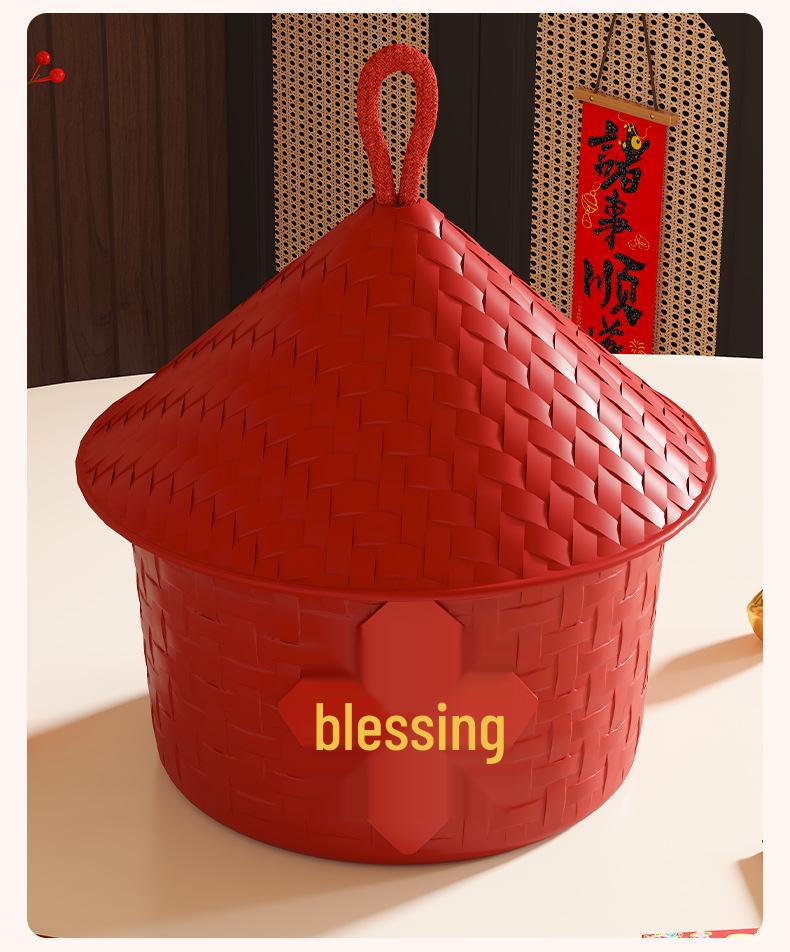 Granary Fruit & Nut Storage Bowl - Melon Seed, Candy, Snack Tray for Living Room