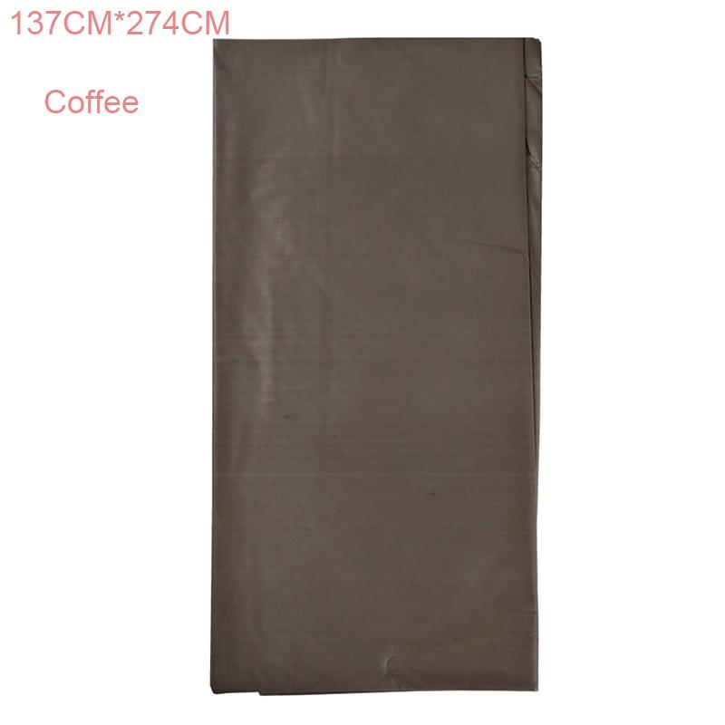 Plastic Disposable Solid Color Party Tablecloth Birthday Party Wedding Tablecloth Rectangle Desk Cloth Decorates Environmentally