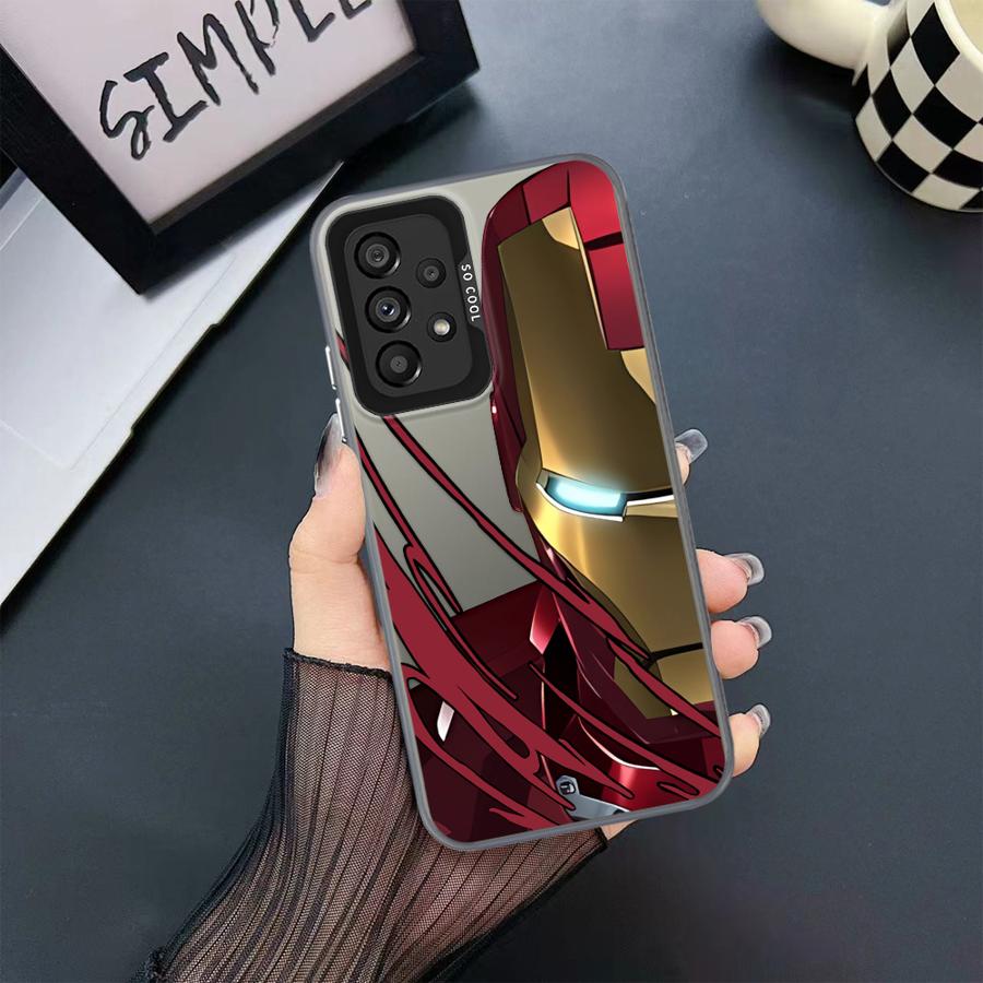 Marvel Iron Man Spiderman Phone Case for Samsung Galaxy A15 A25 A72 A51 A52 A71 4G A54 A73 A55 A53 A52s 5G Mobile Cases
