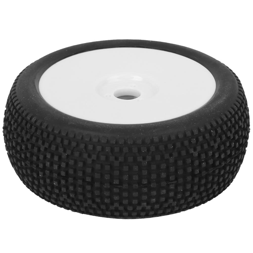 2pcs RC Rubber Tires 17mm Hex Wheel Hub for 1 8 Buggy Truck Off Road Model Crawler Car