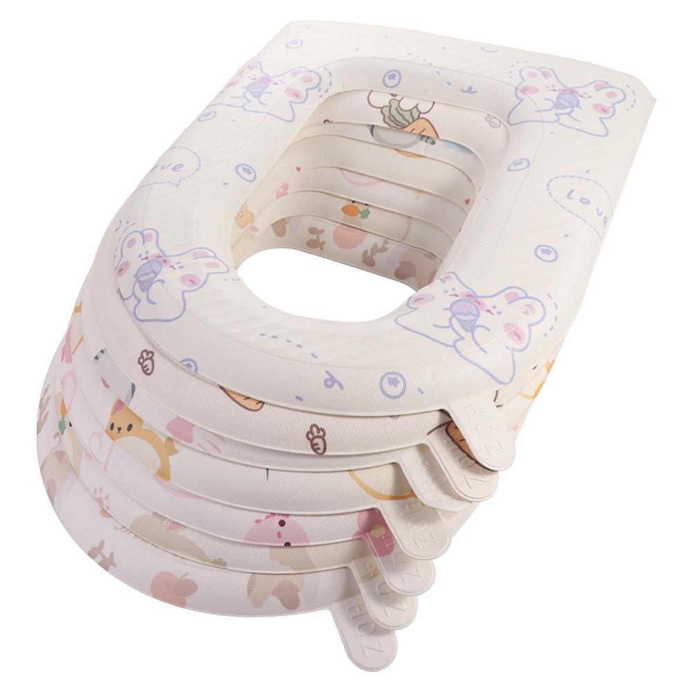 Cartoon Toilet Seat Cushion Waterproof Closestool Mat Reusable Cute Toilet Seat Cover Household