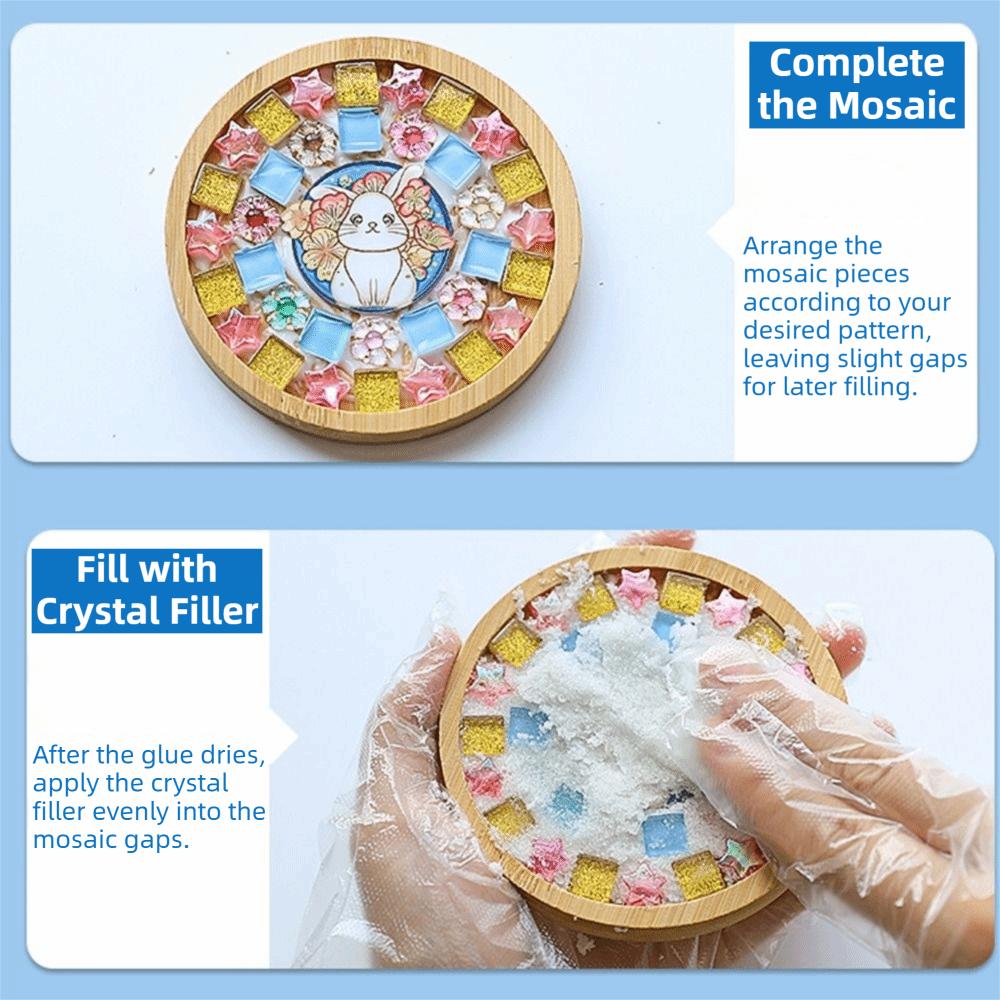Intellectual Development DIY Mosaic Coaster Kit DIY Mosaic Cup Mat  Hands on And Brainstorming