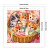 Full Embroidery Eco-cotton Thread 11CT Printed Cat Cross Stitch Kit Art