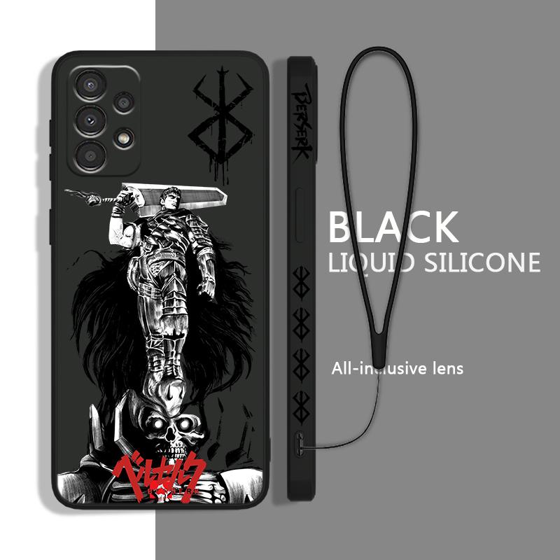 

Берсерк комиксы аниме для Samsung A72 A54 A53 A52 A42 A34 A32 A25 A24 A23 A22 A15 A14 A13 A12 чехол для телефона с жидкой левой веревкой Samsung A54 5G