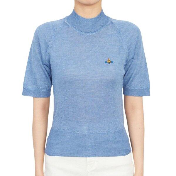 Vivienne WeStwood Galleria Vivienne WeStwood Women S Neck Polar Short Sleeve Knit 18030022 Y000q K405