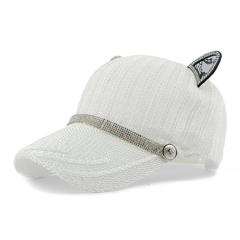 

Симпатичные Кошачьи Уши Бейсбольная Кепка На Открытом Воздухе Летняя Девушка