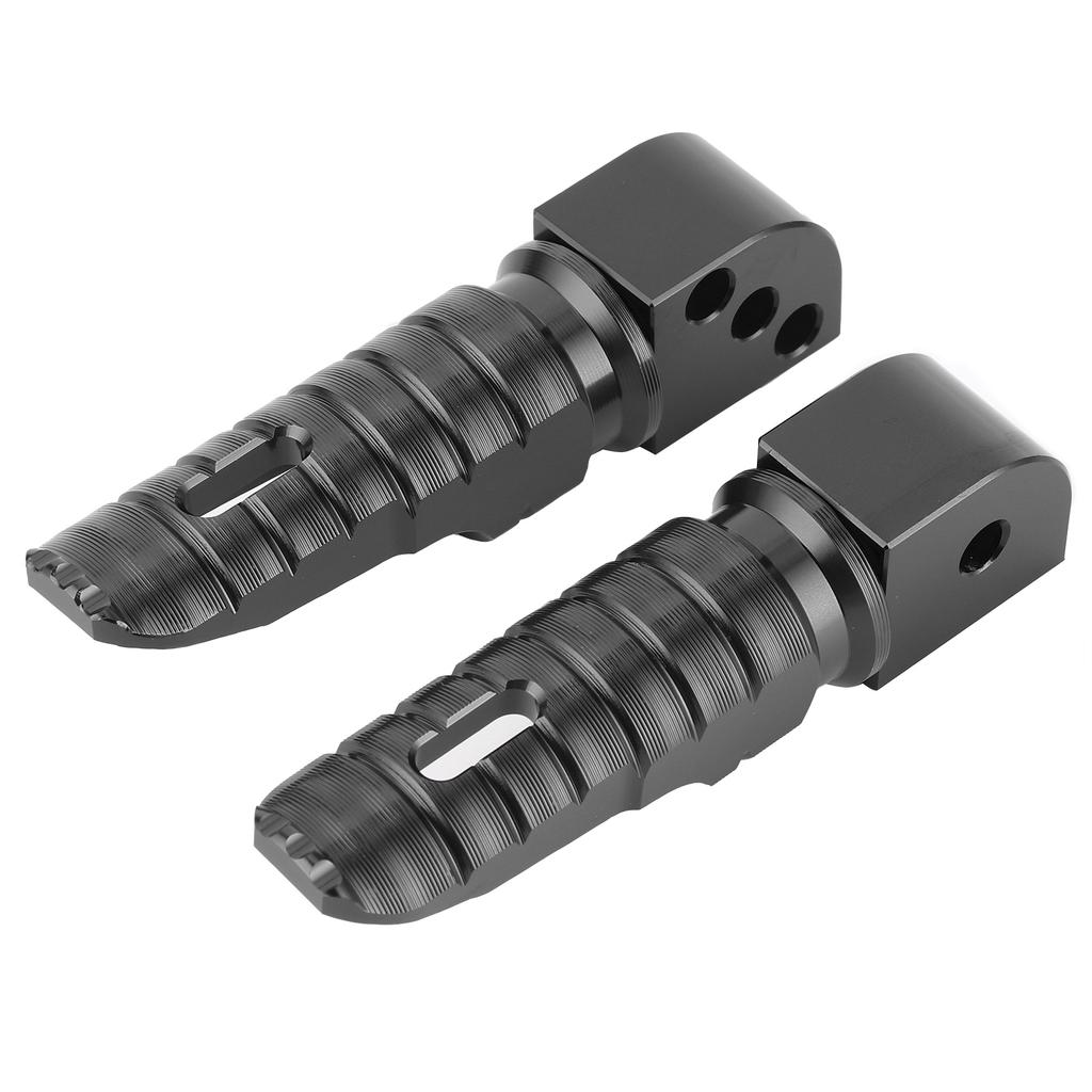 Pair of Rear Foot Pegs Aluminum Alloy Modified Pedals Fit for Kawasaki Ninja 250 Z800 Z650 Z900 Z1000SXBlack