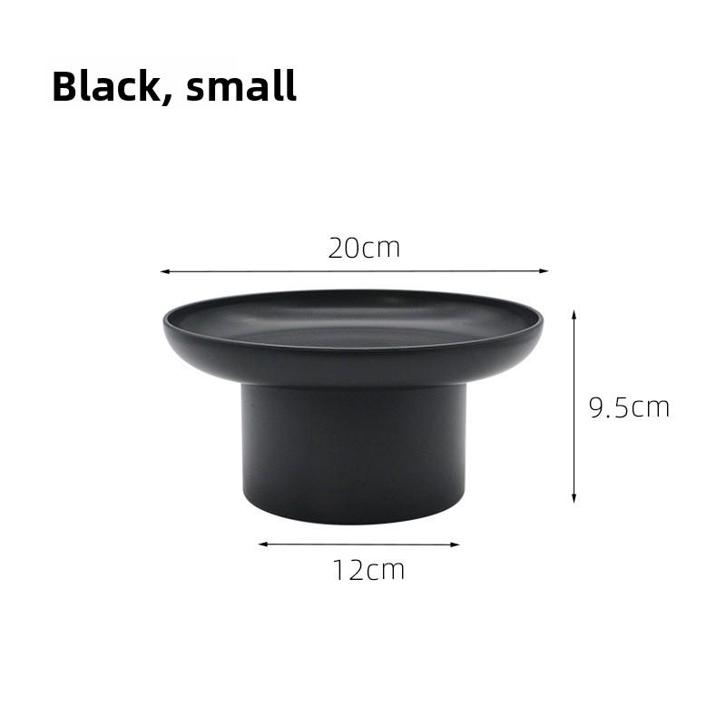 

Simple Round Storage Tray, Living Room Entrance, Fruits, Vegetables, Aromatherapy, Small Items, Desktop Storage Plate, and Storage Plate Small чорний