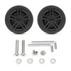 2PCS Plastic Suitcase Replacement Rollers Quiet Wheels Easy Install Assembly Practical Travel Luggage Casters