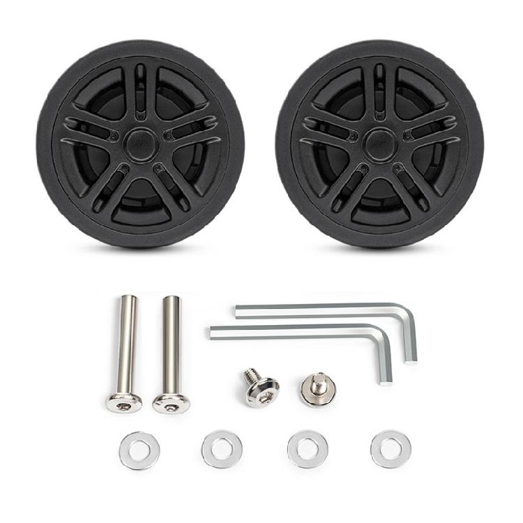 2PCS Plastic Suitcase Replacement Rollers Quiet Wheels Easy Install Assembly Practical Travel Luggage Casters